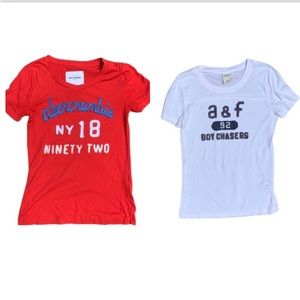 Girls Abercrombie & Fitch short sleeve shirts